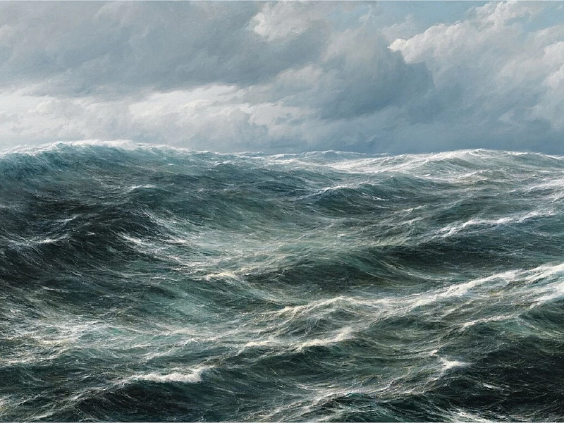 1855-Hugo Schnars-Alquist - Mare mosso (1906)